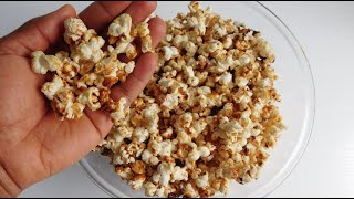 homemade SWEET POPCORN like in the CINEMA  Very FAST and EASY without burning the pan [upl. by Quartana839]