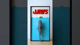 I made the JAWS poster using LEGO bricks lego poster jaws movie art creative moc [upl. by Illona993]