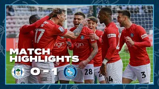 HIGHLIGHTS  Wigan 01 Wycombe [upl. by Ardnassac]