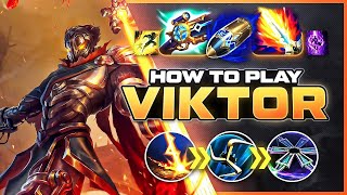 HOW TO PLAY VIKTOR SEASON 14  BEST Build amp Runes  Season 14 Viktor guide  League of Legends [upl. by Elazaro631]