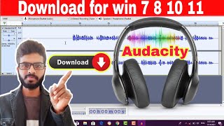 How To Download and Install Audacity in windows 7 8 10 11  Download Audacity Latest version 2024 [upl. by Tnecnev]