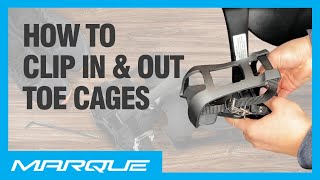 How To Clip In amp Out Toe Cages  Tips amp Tricks For Peloton Riders [upl. by Aihsemak]