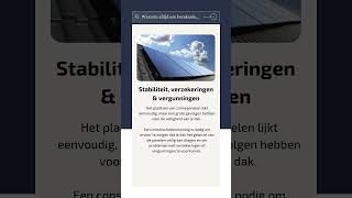 Waarom een constructiebereking laten maken voor zonnepanelen [upl. by Spracklen534]