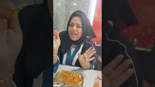 Main khaa rahi hon khana😃shortvideo shorts food riceplatter missalpav 👍🥰😍 [upl. by Phene276]