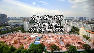 🏗️ ❲27 Oct 2023❳ HDB BTO Ghim Moh Ascent  Natura site progress [upl. by Wenonah]