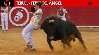 💝 TERUEL  FERIA DEL ÁNGEL 2019  CONCURSO DE RECORTADORES CON TOROS [upl. by Lesser]