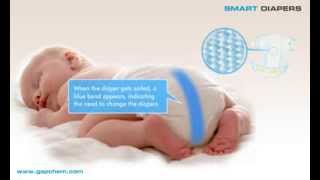 Bromophenol blue as wetness indicator in Diapers by httpgspchemcomindexhtml [upl. by Aneetsirk]