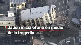 Japón inició el 2024 en medio de la TRAGEDIA  Los estragos del SISMO [upl. by Esiole]