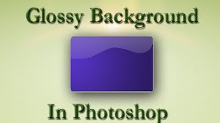 How to create a Glossy Background in Photoshop [upl. by Wing]