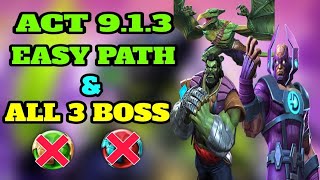 Mcoc Act 913 Easy Path amp all 3 boss [upl. by Marva]