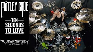 Motley Crue  Ten Seconds to Love  drum cover  Vampdarling [upl. by Halladba]