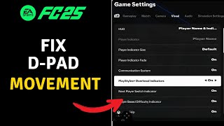 How to fix Dpad movement issue in FC 25 FIFA 25 [upl. by Zina]