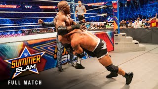 FULL MATCH Bobby Lashley vs Goldberg — WWE Title Match SummerSlam 2021 [upl. by Auop]