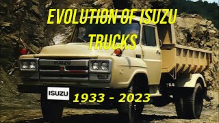 Evolution of ISUZU Trucks 1933  2023 [upl. by Siduhey821]