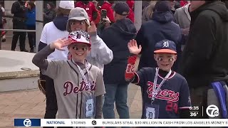 Detroit Tigers fans share what makes Opening Day so special [upl. by Arretnahs]