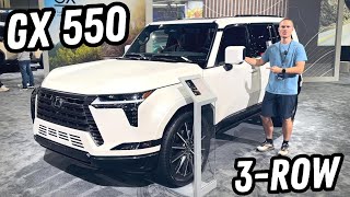 2024 Lexus Gx 550 Luxury Trim  First Look At The 3rd Row [upl. by Tekla]