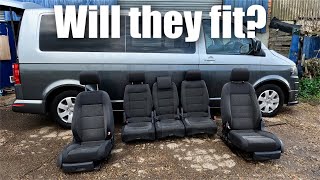 Vw T5 build series  Touran seats  will they fit ep16 [upl. by Lahcym]