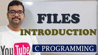 71  INTRODUCTION TO FILES  C PROGRAMMING [upl. by Neeham299]