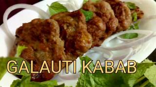 MUTTON GALOUTI KEBAB RECIPE by kitchen counter [upl. by Neehsar]