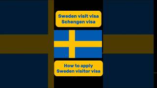 Sweden visit visa  How to apply Schengen visa  How to apply visitor visa  Sweden tourist visa [upl. by Selrac]