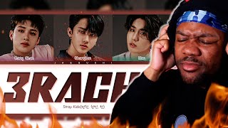 American reacts to KPOP  Stray Kids 3RACHA Lyrics 스트레이키즈 3RACHA 가사 Color Coded Lyrics Reaction [upl. by Lari177]