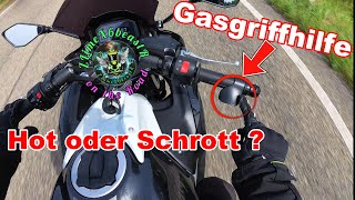 💡⁉️Motorrad Gasgriffhilfe Handgelenk schonend und Tempomat Ersatz Test und Fazit👌 [upl. by Aicatsan335]