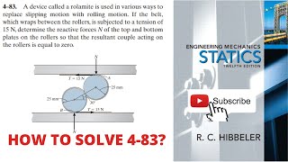 483 Hibbeler Statics 12th  Chapter 4 moment of couple [upl. by Antonino]