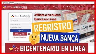 🔵 BANCO BICENTENARIO Cómo Registrarse en la NUEVA BANCA en Línea 【✔️Rápido y Sencillo】 [upl. by Silvester]