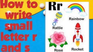 Small letter r and s hand writing videoLearn to write r and s in four line note book  KG1 [upl. by Nirehtac90]