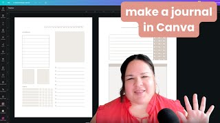 Create a Journal in Canva to Sell 📕  FULL TUTORIAL [upl. by Nylirac]