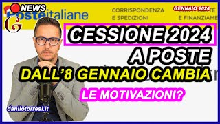 POSTE NON ACCETTA PIÙ la Cessione del Credito delle spese 2023 dall’8 gennaio 2024 ultime notizie [upl. by Leizar]