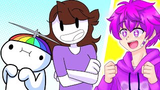 Squad Watches TheOdd1sOut and Jaiden Animations [upl. by Anibas820]