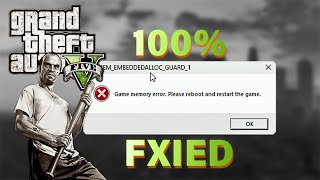 GTA 5 GAME MEMORY ERROR FIXED 💯 GTA V ERROR SOLVE  How To Fix quotGame Memoryquot Error in GTA 5 ✅ [upl. by Rosalinde]