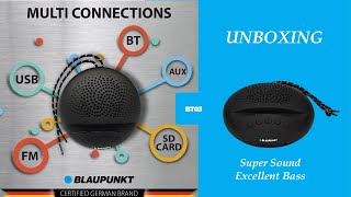 UNBOXING  Blaupunkt BT03 🔊🔊🔊 Best Bluetooth under 900 [upl. by Akimahc]