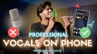 How to Record Vocals On Phone  How To Record Vocals at Home [upl. by Sulrac]