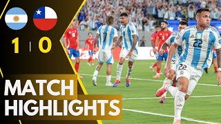 Chile 01 Argentina takeaways Late winner Messi’s injury scare Argentina in quarterfinals [upl. by Trever]