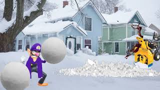 Wario dies by getting run over and mauled by a snowblower request [upl. by Carr]