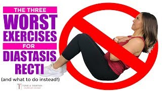 Exercises to AVOID with Diastasis Recti  Postpartum Ab Exercises  Rectus Diastasis Friendly [upl. by Udenihc]