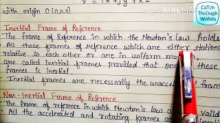 Frame of reference  Its types  Explanation in hindi  BSC PHYSICS [upl. by Ardiedak]