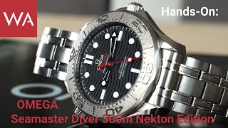 HandsOn OMEGA Seamaster Diver 300m NEKTON Edition 42 mm Support a very worthwhile cause [upl. by Erida973]