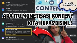 Apa Itu Monetisasi Konten Berikut Penjelasanya Singkat Padat dan Bergizi facebookpro [upl. by Rehpotsyrk715]