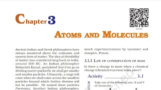 Class 9 Science  Atoms and Molecules Part 1 [upl. by Aevin]