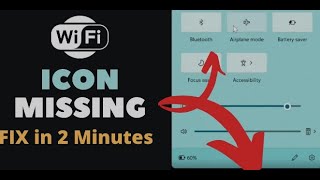 Fix WiFi Icon Not Showing Problem on Windows 1110  2024 FIX [upl. by Anselm]