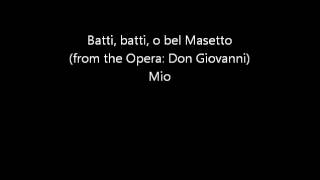 Batti batti o bel Masetto Aria of Zerlina Don Giovanni  Mio Piano Voice [upl. by Ednutabab]