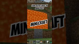 I Built A Lava Secret Base In Minecraft shorts minecraft [upl. by Anilecram400]