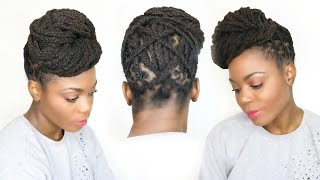 Fall 2016 Loc Hairstyle Tutorial for Thicker LocsJungle Barbie [upl. by Antipus]