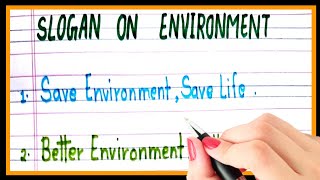 Slogan on environment day in english  paryavaran diwas par naare [upl. by Keemahs]