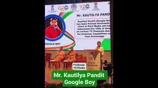 Kautilya Pandit Google Boy during the 2nd Plenary Session [upl. by Deibel227]