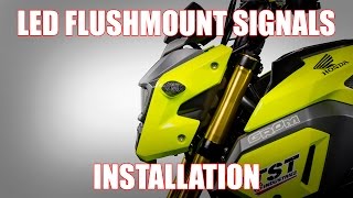 How to install LED Flushmount Signals on a 2017 Honda Grom by TST Industries [upl. by Adur611]