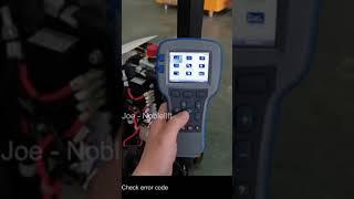 Noblelift Service  PTE15N How to use Curtis handheld [upl. by Fokos421]